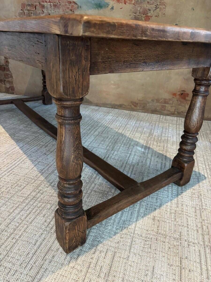 Dining table canteen in oak, 1940s