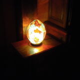 Mosaic egg lamp