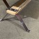 1970s coffee table, tiled top and chrome metal base.