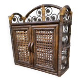Vintage rattan shelf