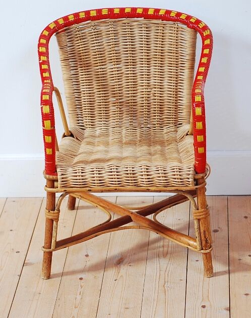 Chair child wicker