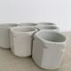 Set of 6 pots yogurt Yalacta porcelain