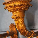 Pair of wall light  bronze "Torches / torches" early twentieth century