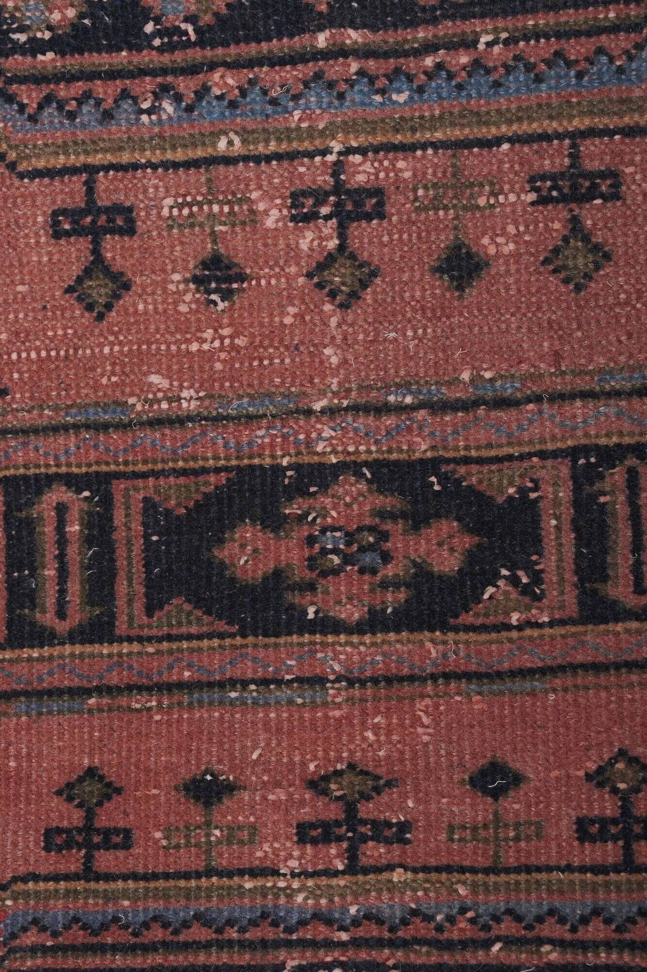 Vintage Turkish hallway rug 77x661 cm