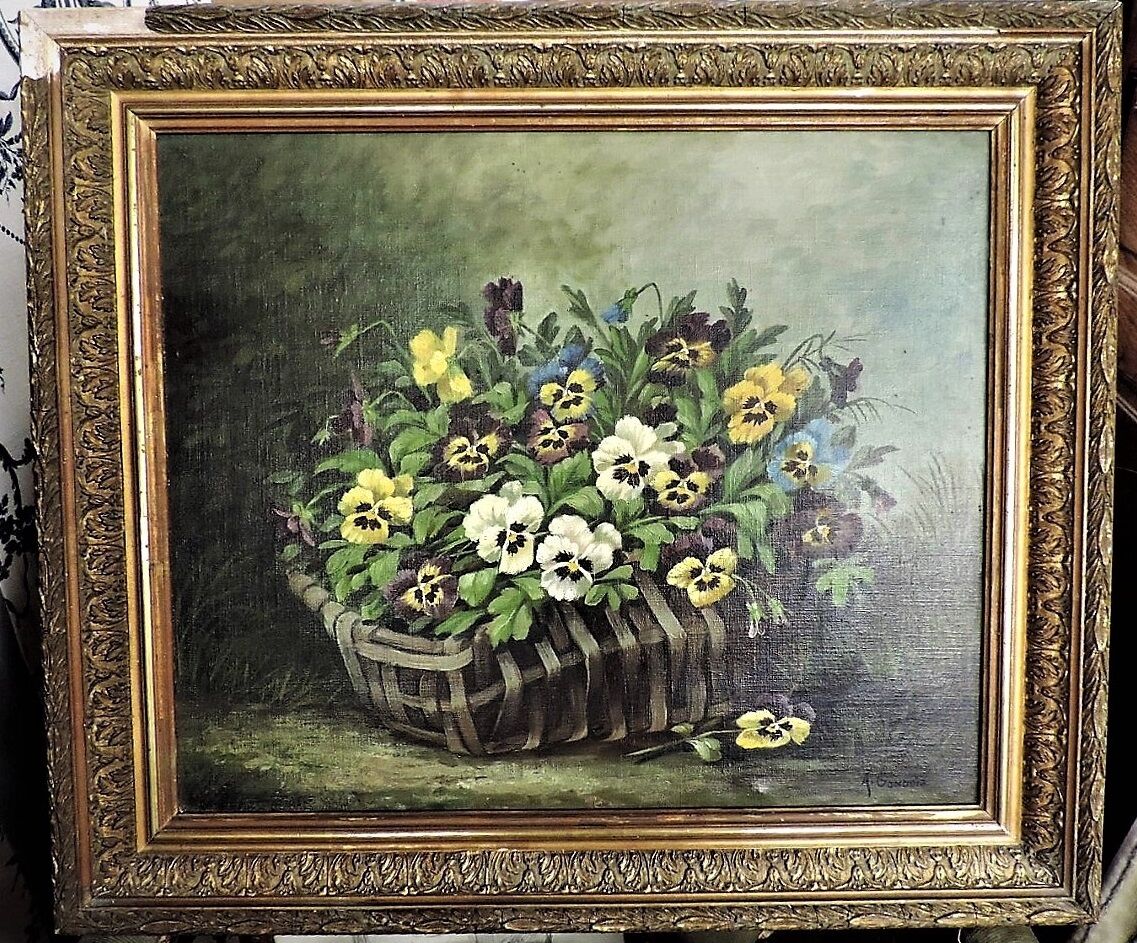 Table XIX th century: /S/ T Nature dead to the flowers sign A Gondois.