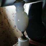 Vintage lamp with white opaline foot