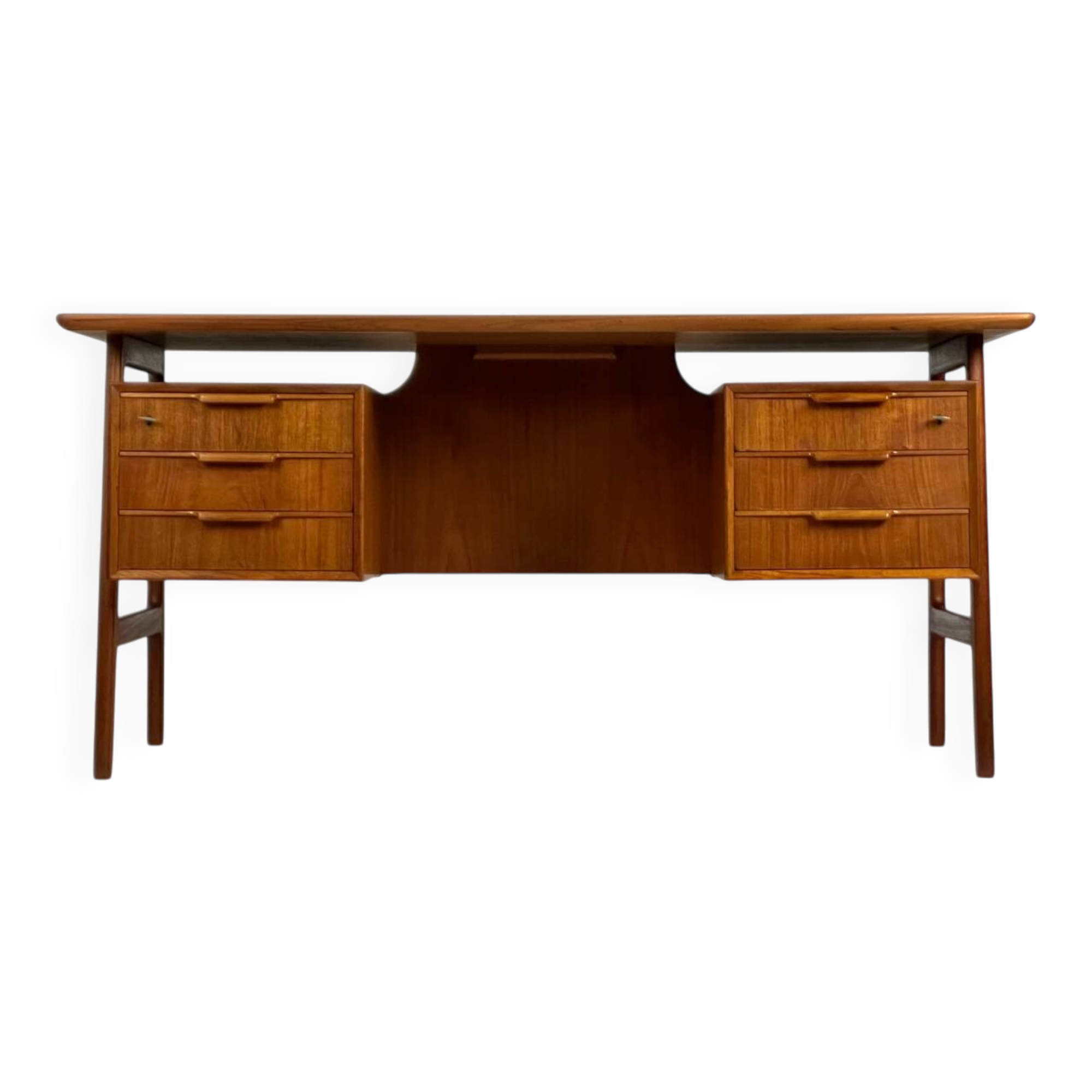 Gunni Omann Mod. 75 teak desk 60s Danish vintage