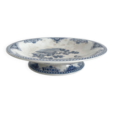 Low iron earthenware compote dish with Gien eagle decoration