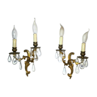 Pair of antique wall lamps