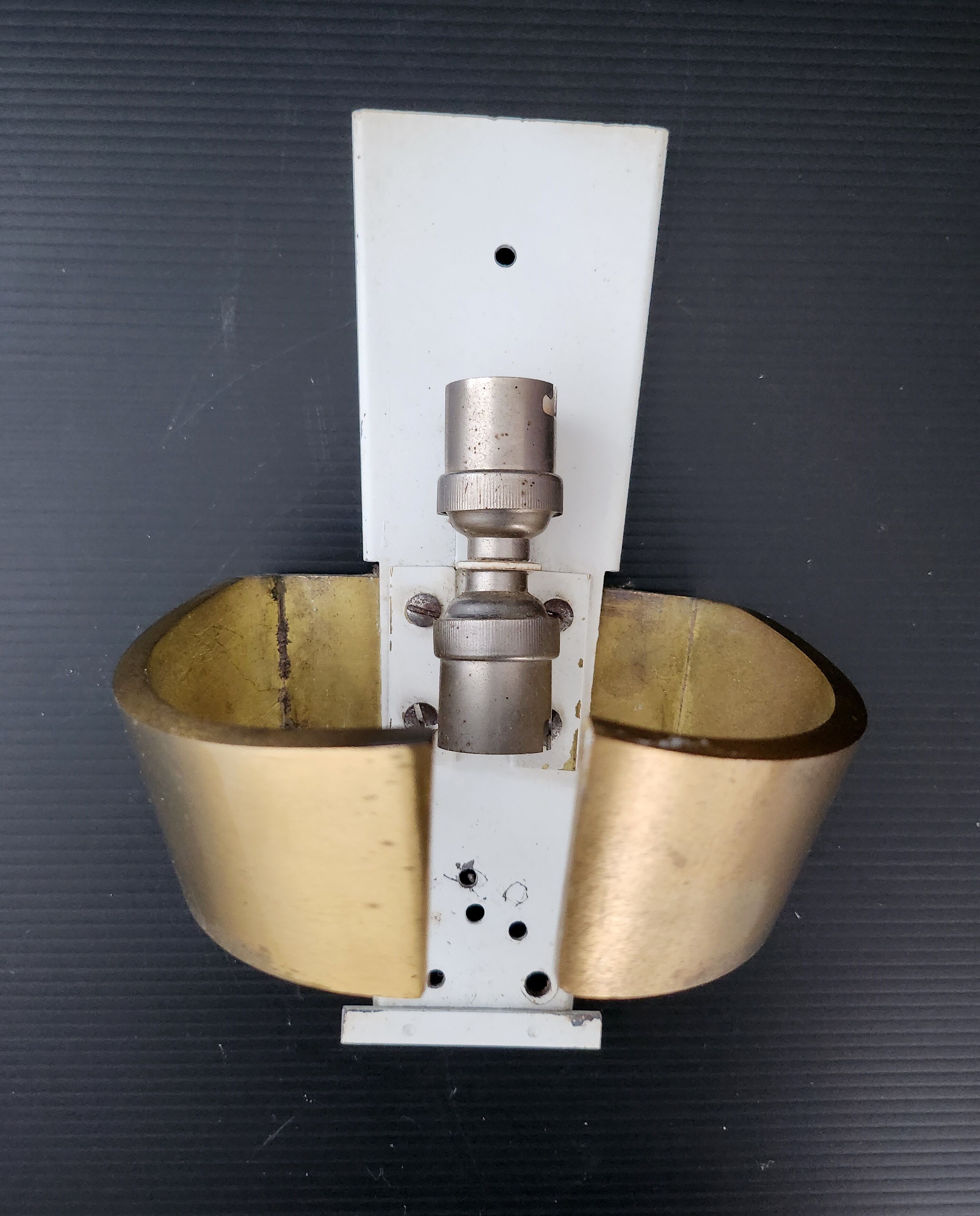 Applique vintage 1960 bronze & verre
