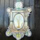 Miroir vénitien en verre de Murano, en camaïeu de bleu, vers 1880