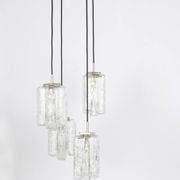 Superb cascading chandelier designed in Murano glass by Kalmar, Austria, 1970s.