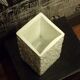 Ingrid brutalist vase in opaline