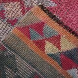 3x11 soft pink retro vintage runner rug, 89x334cm