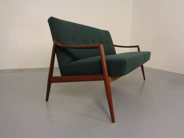 Organic Teak Sofa by Hartmut Lohmeyer for Wilkhahn, 1960s