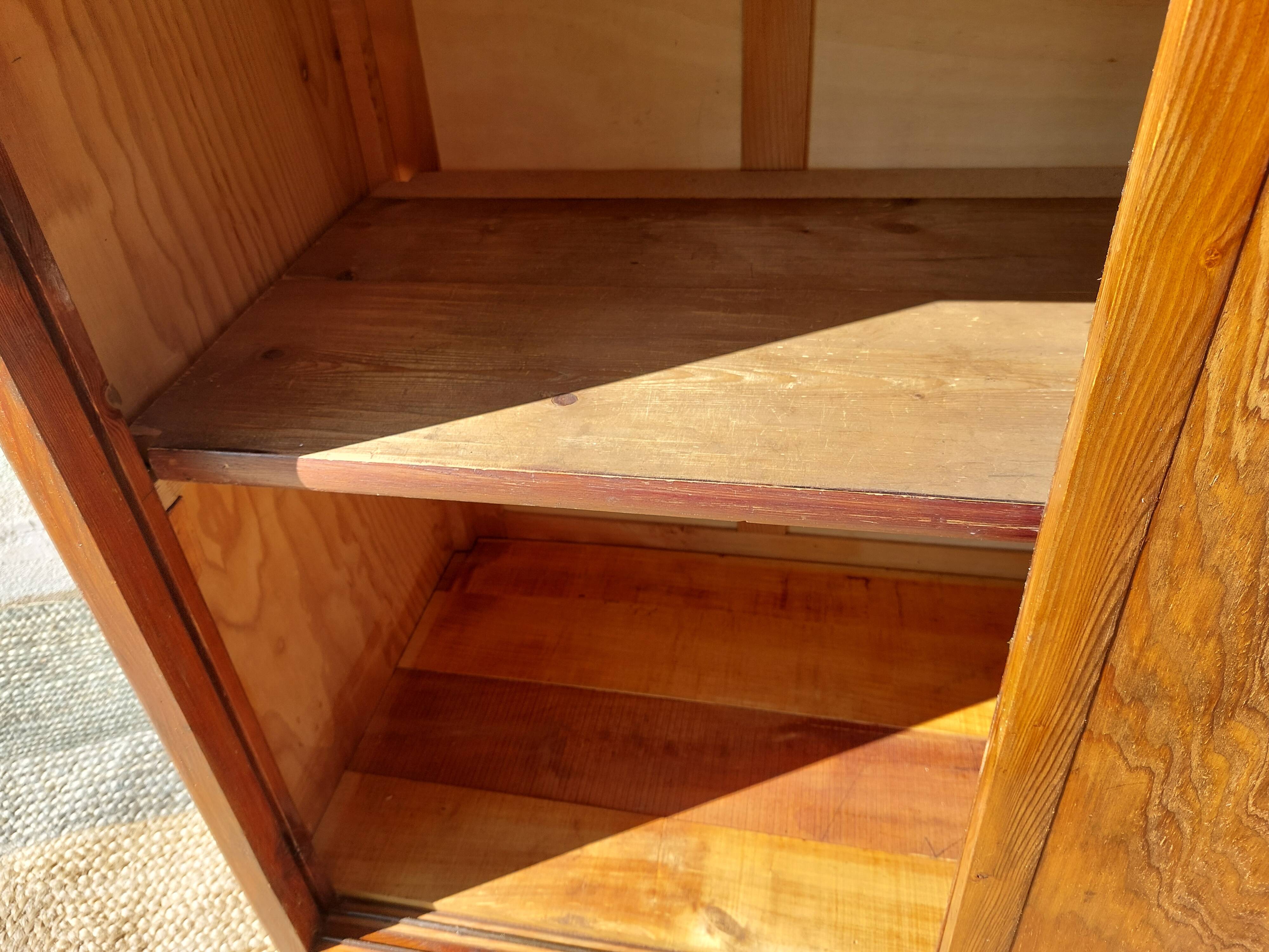 sliding door wardrobe, vintage, possible hanging space