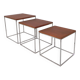 Ensemble de 3 tables d'appoint, ensemble mimi, années 1960