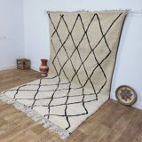 Handmade Moroccan Berber rug beni ouarain 317 X 184 CM