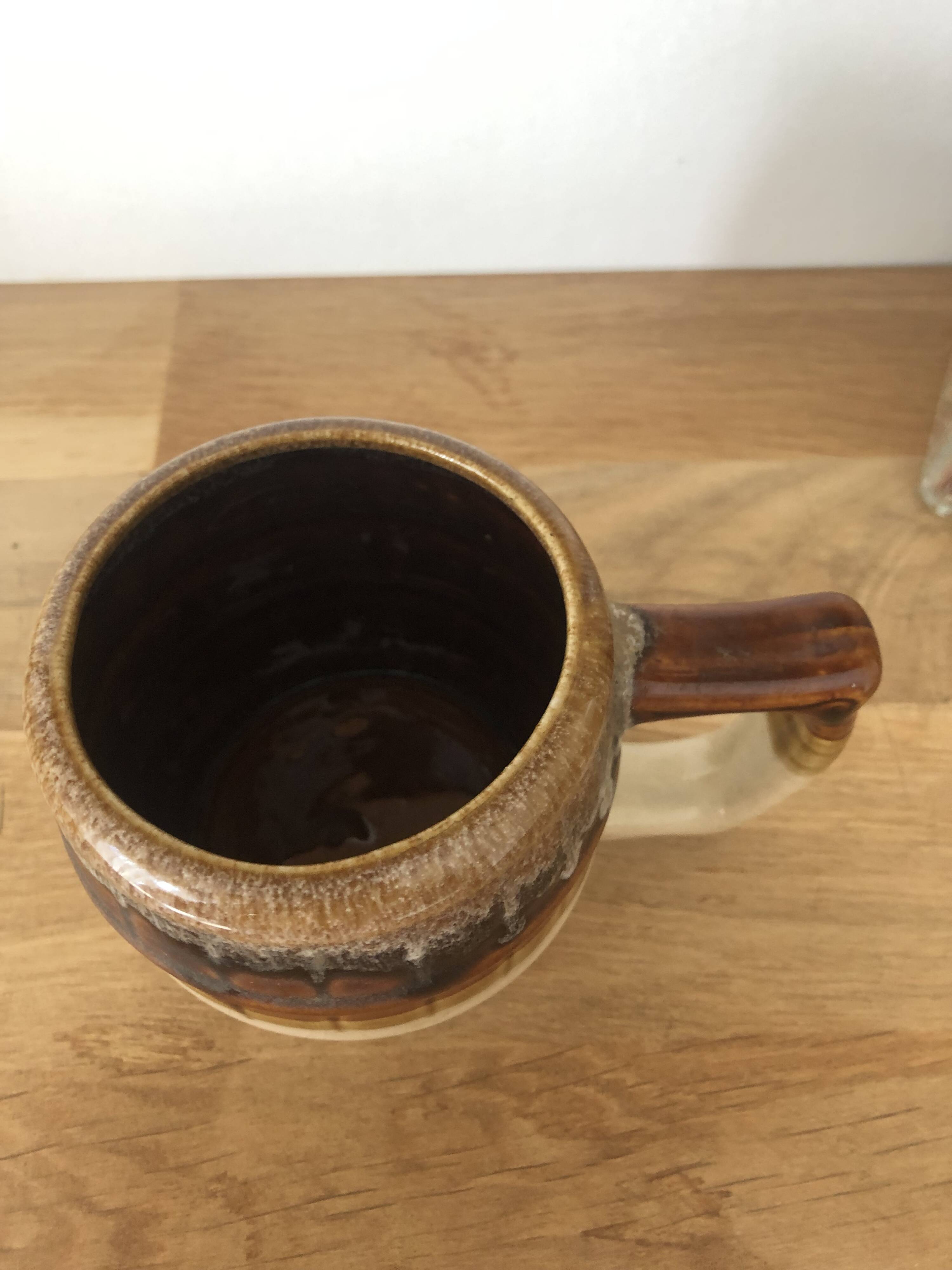 Vintage small brown mug