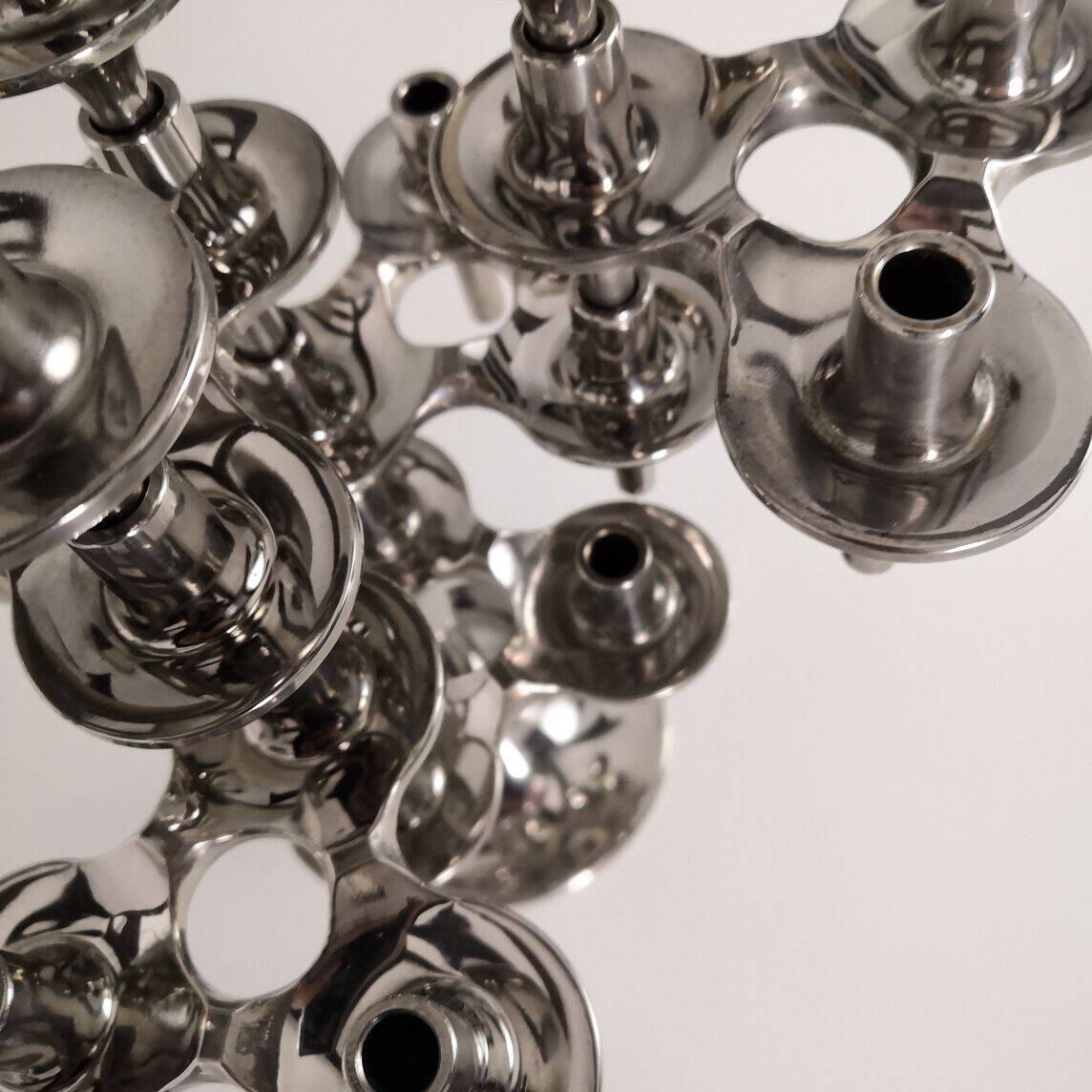 Set of 7 BMF "Orion" candle holders with foot