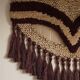 Handmade vintage bohemian jute rug, made in India, late 20th century.
