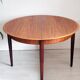 Vintage round dining table 1960s teak Lübke