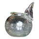 Vase in thick bubbled glass by SCHNEIDER, model by Robert-Henri Schneider.