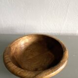 Plat en bois brulé