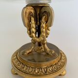 Napoleon iii table cup in bronze and fine nineteenth gilded glass