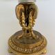 Coupe de table napoleon III en bronze et verre fin XIXe dorure