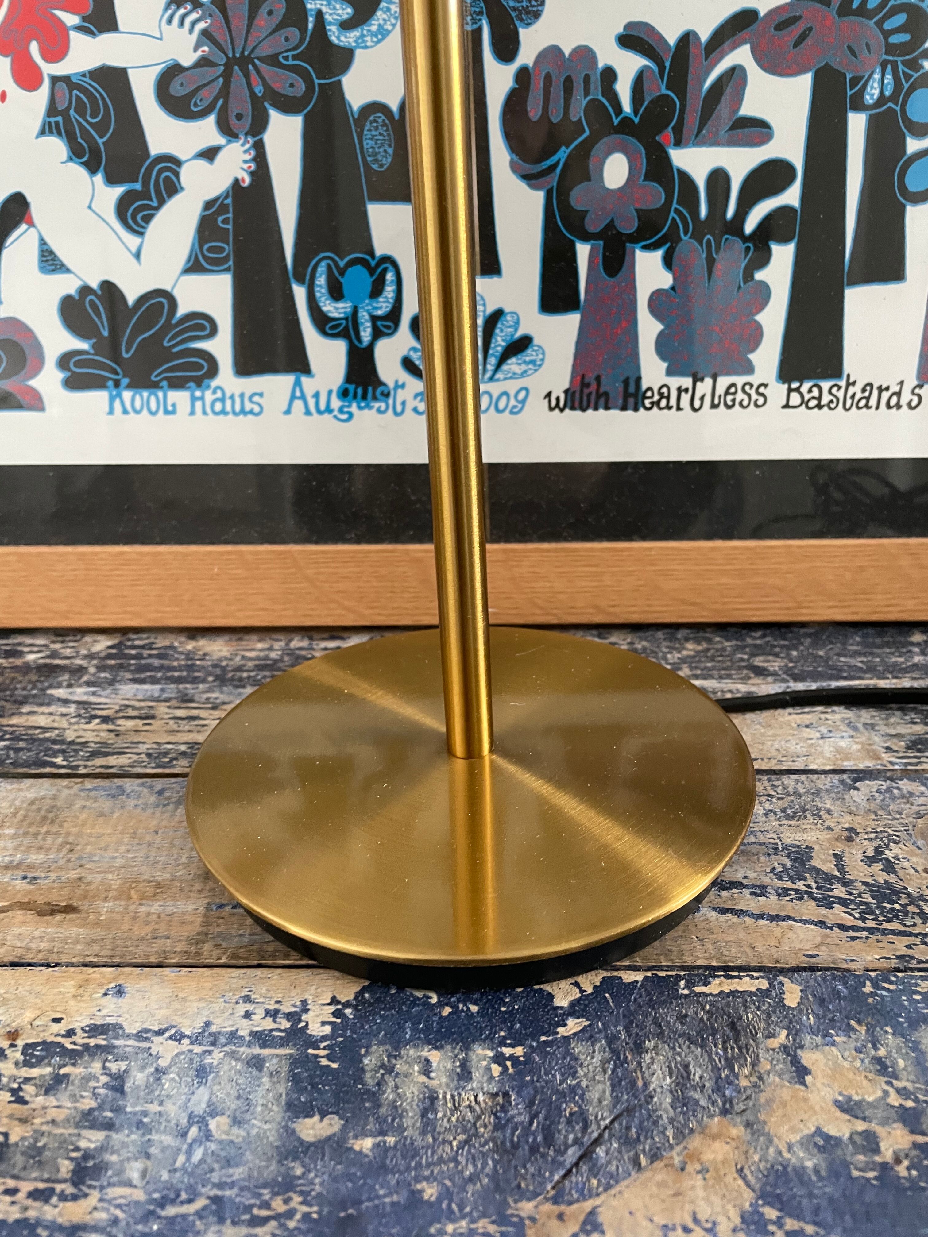 Table lamp bubbled glass globe