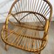 1950s rattan shell chair