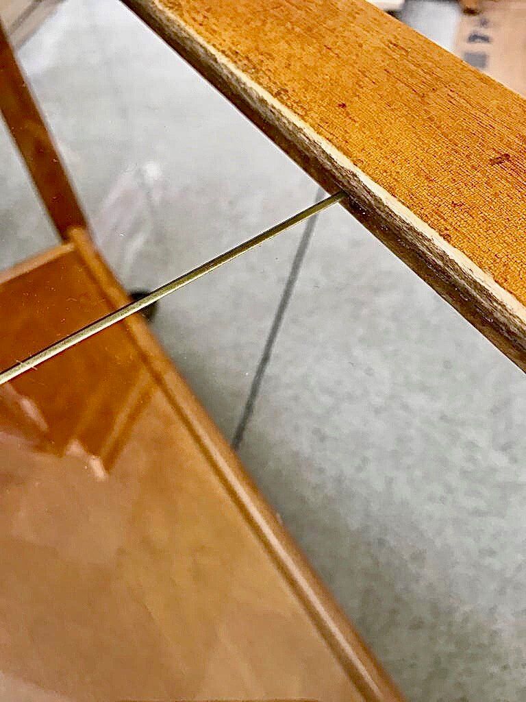 Mid-Century Modern Beech, Glass & Brass Serving Trolley, Germany 1950s