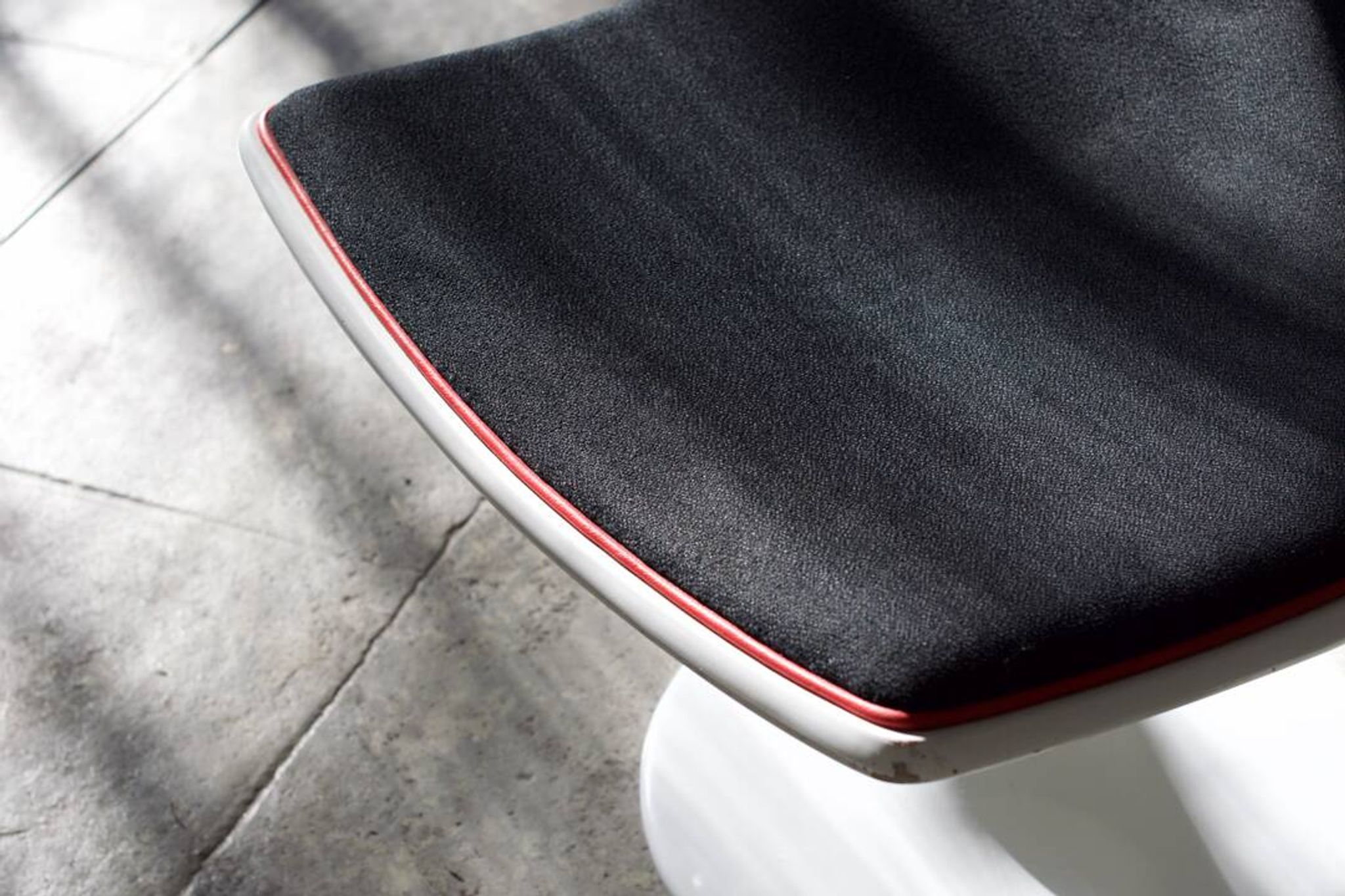 Space Age armchair lacquered fiber and fabrics 1970
