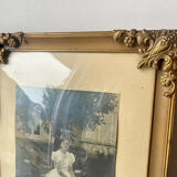 Vintage Gold colored Metal Picture Frame 25.5 cm x 19.5 cm