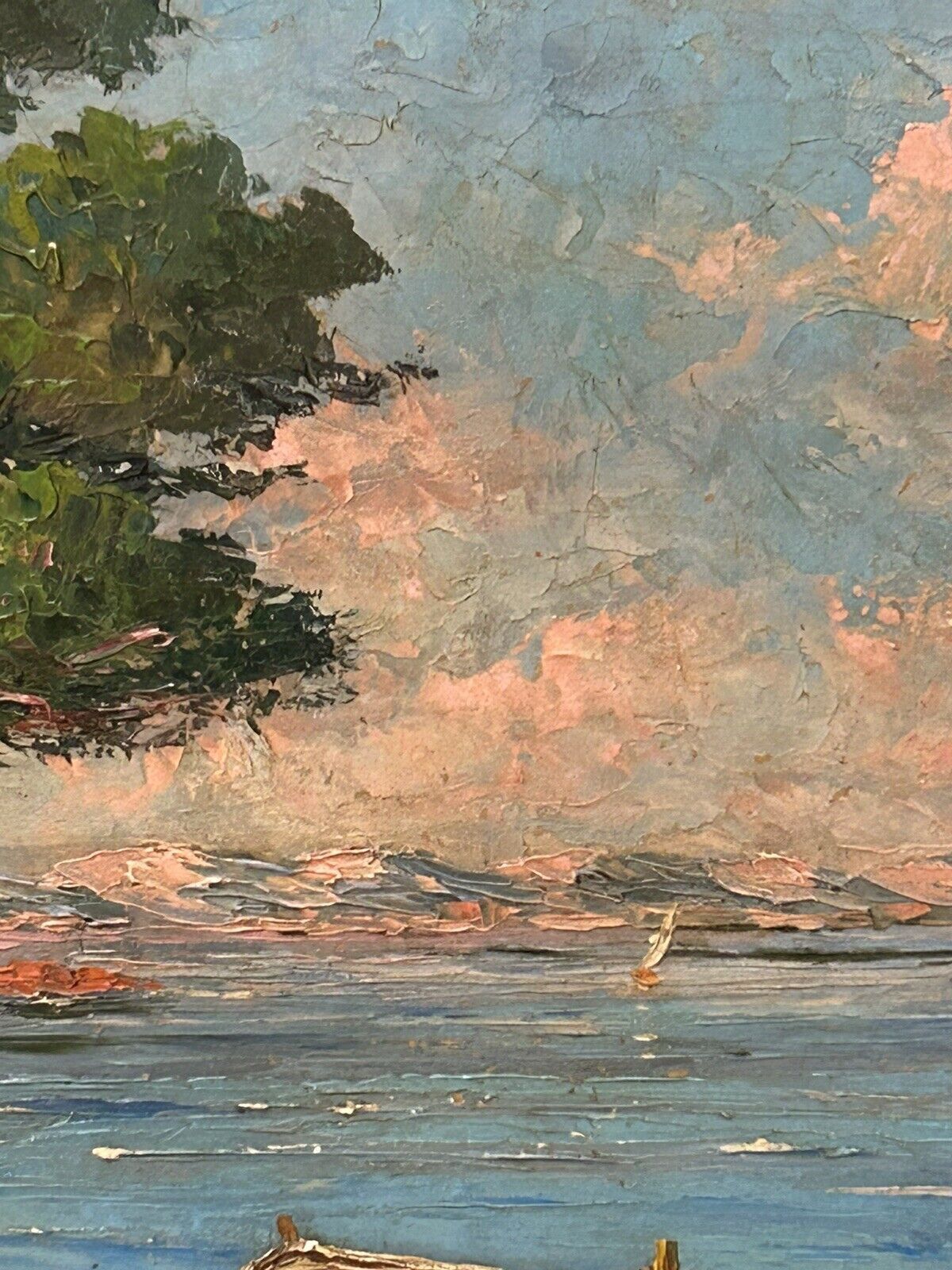Oil on isorel, mediterranean, marine signed impressionist henri bargin