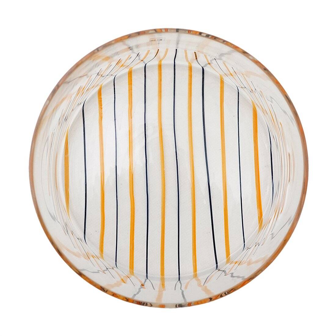 Transparent striped vase by Rosanna Toso for Fratelli Toso, 1970s.