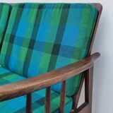 Vintage Scandinavian 2-seater sofa bench - 1950s