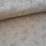Cabinetmaker's bed frame and matching upholstered bedspread