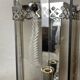 Set of 2 art deco revival smoked glass chromed  wall lamps