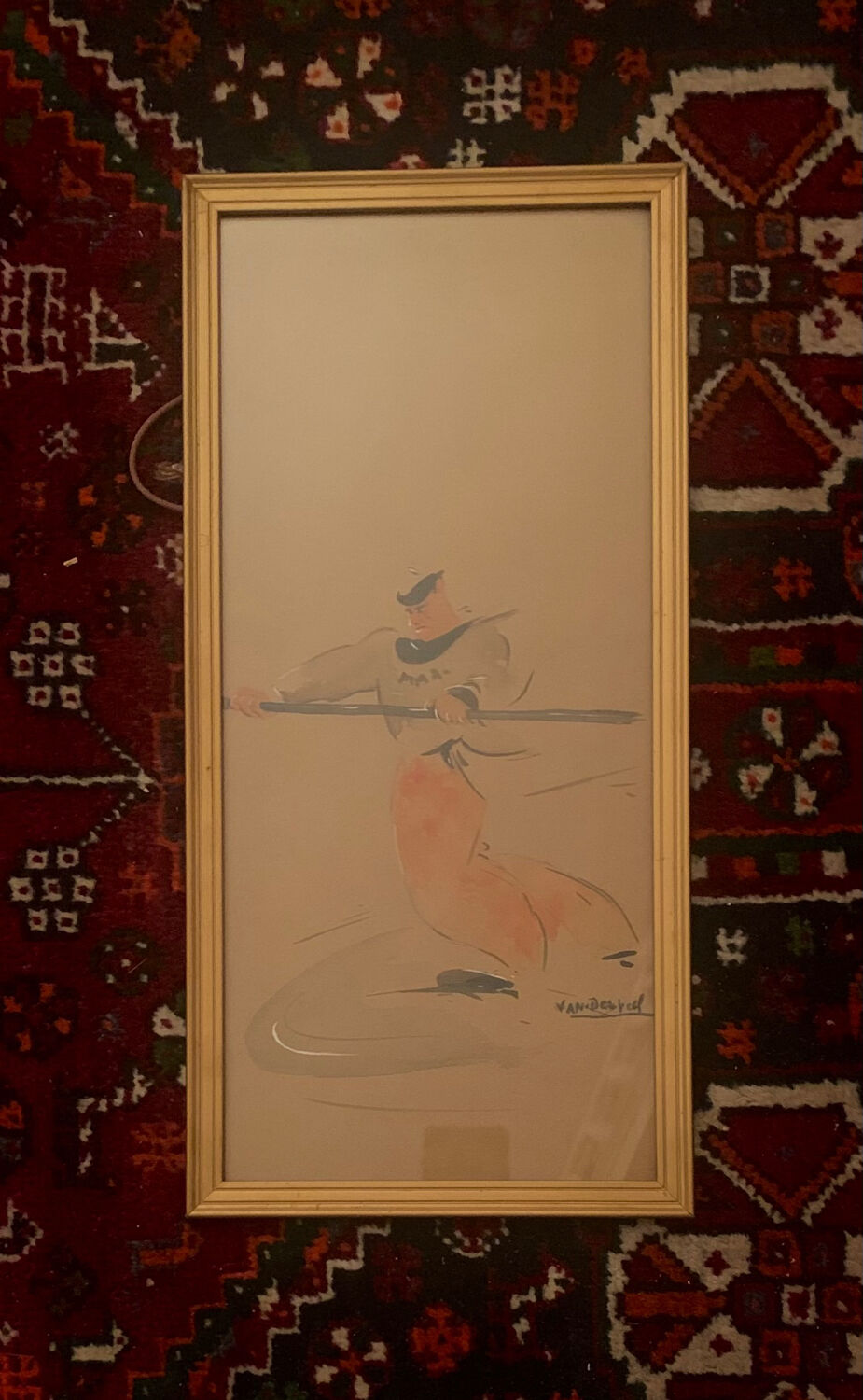 Watercolor drawing “Torero”