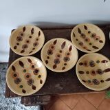 5 Gien soup plates