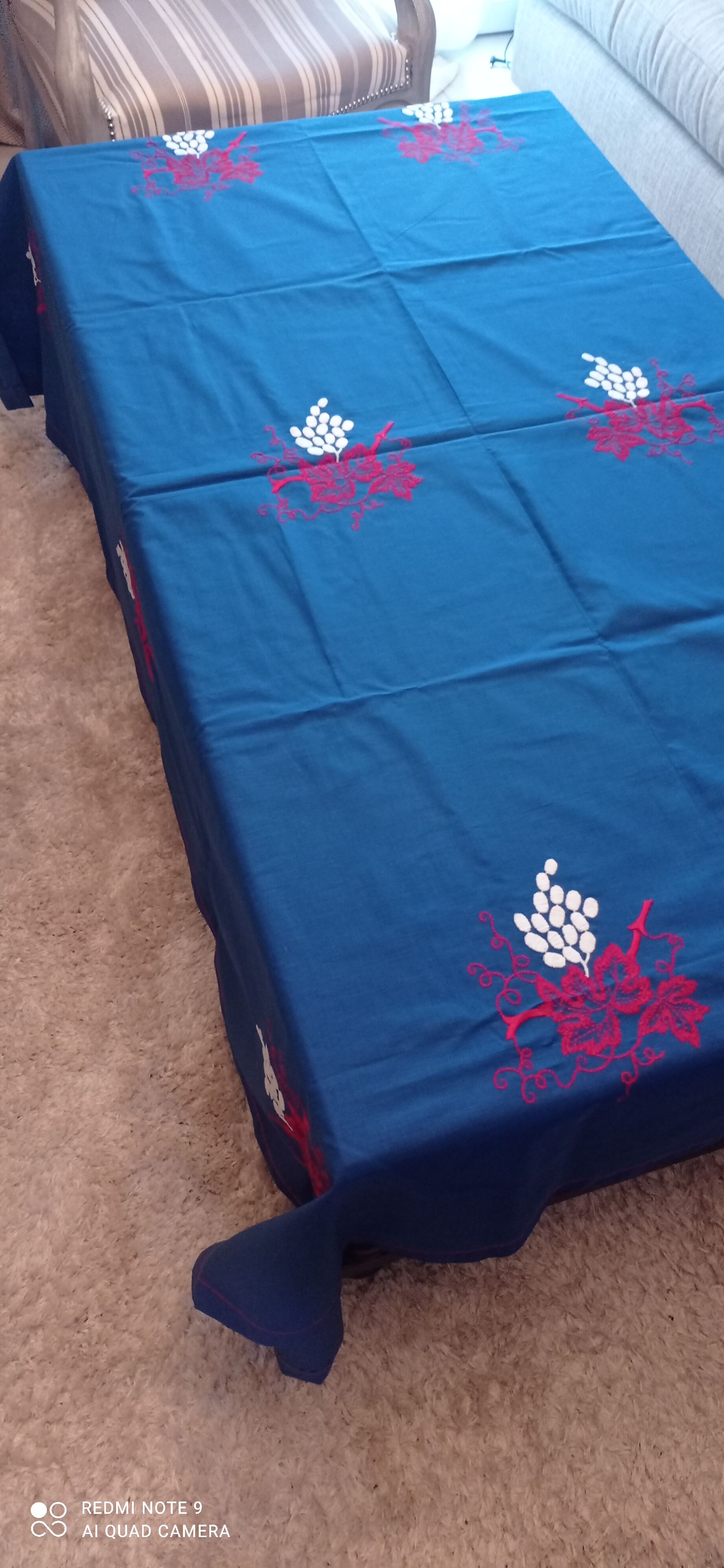 Old embroidered tablecloth