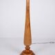 Paire de lampadaires en bois tourné style Art Deco, France, milieu XXe
