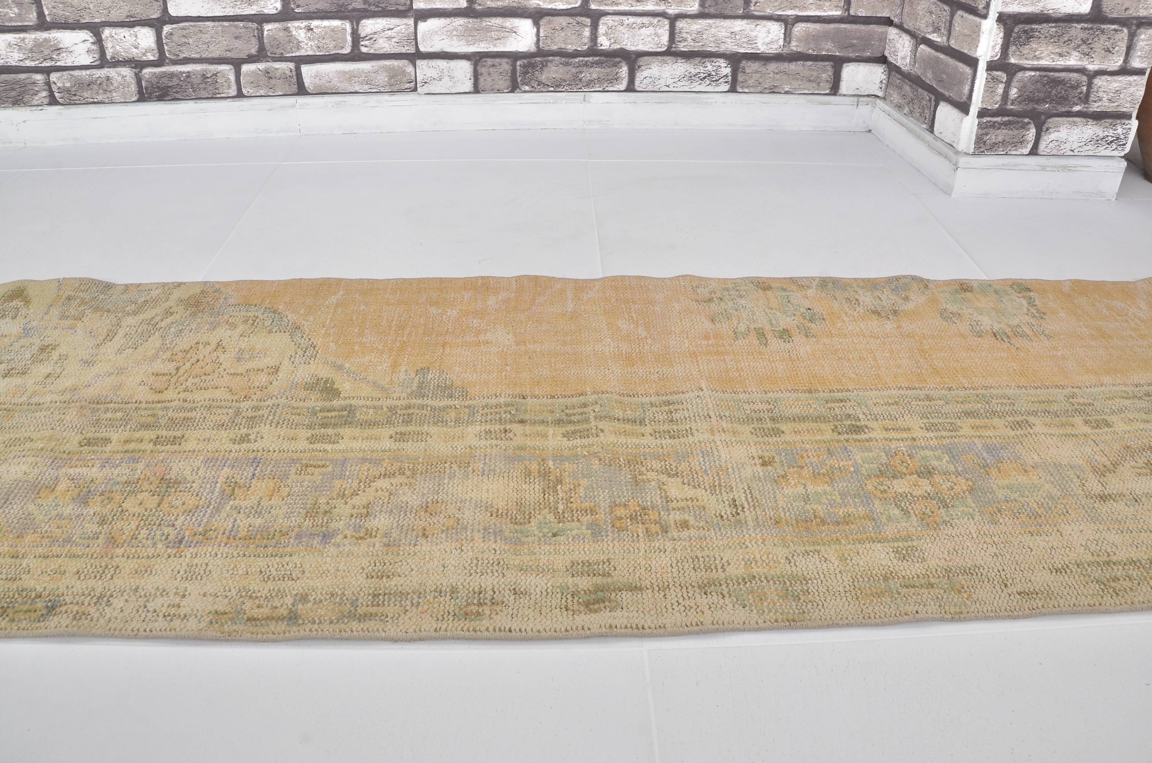 Vintage Bige Kitchen Runner Rug sku 1842