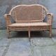 Peacock rattan garden set with bench and armchair