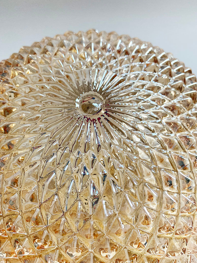 Amber glass ceiling or applique