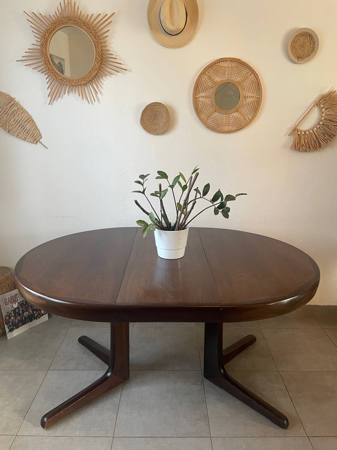 Table Baumann vintage 2 rallonges