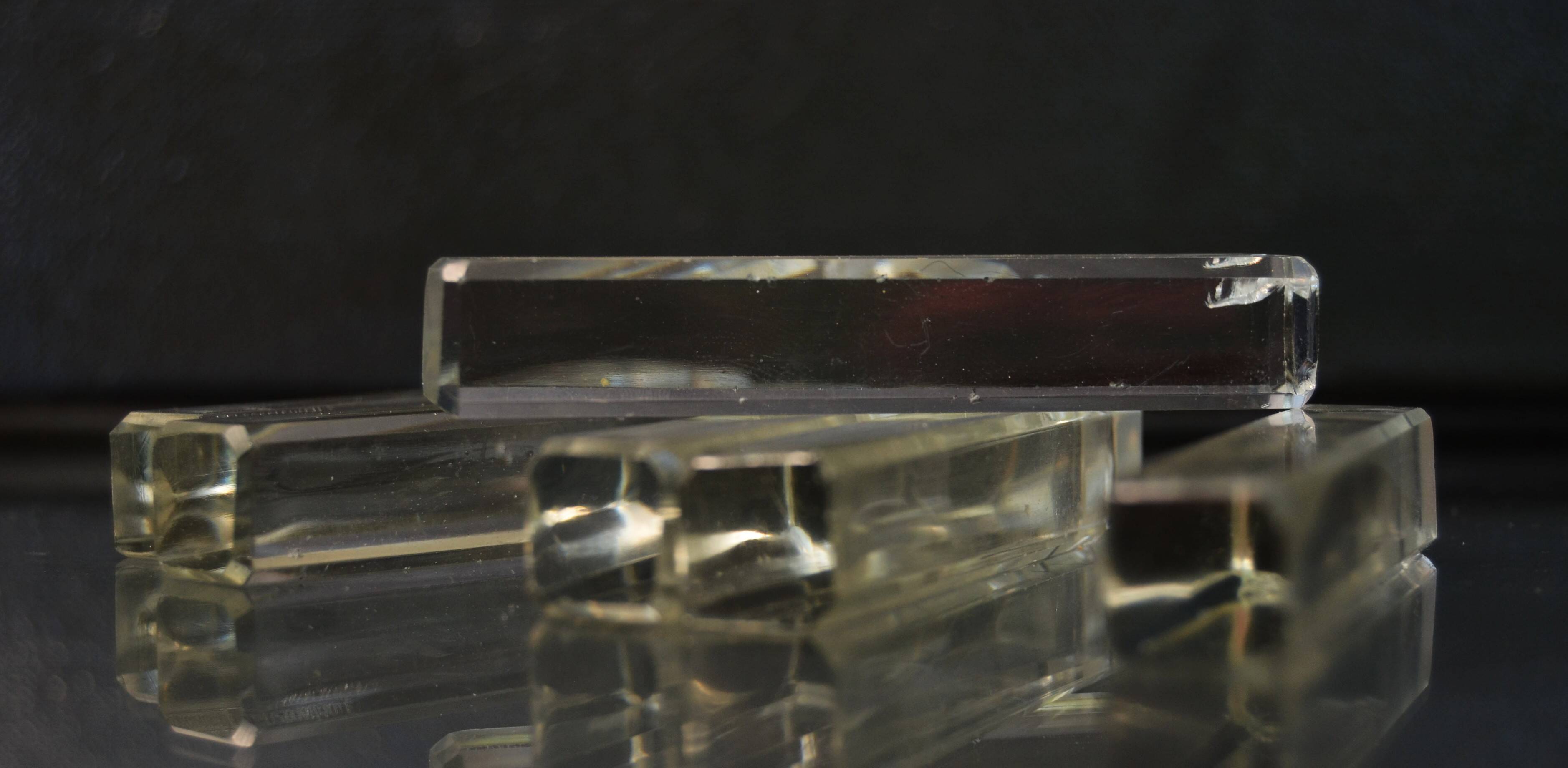 Lot of 6 Mid Century Chekoslovakia Crystal Knife Rests