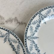 Set of 4 flat plates Creil and Montereau Labrador